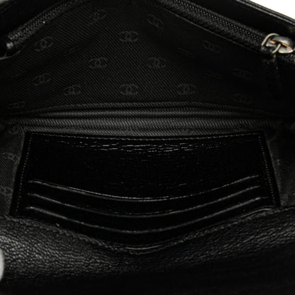 Black Chanel Calfskin CC Compact Wallet