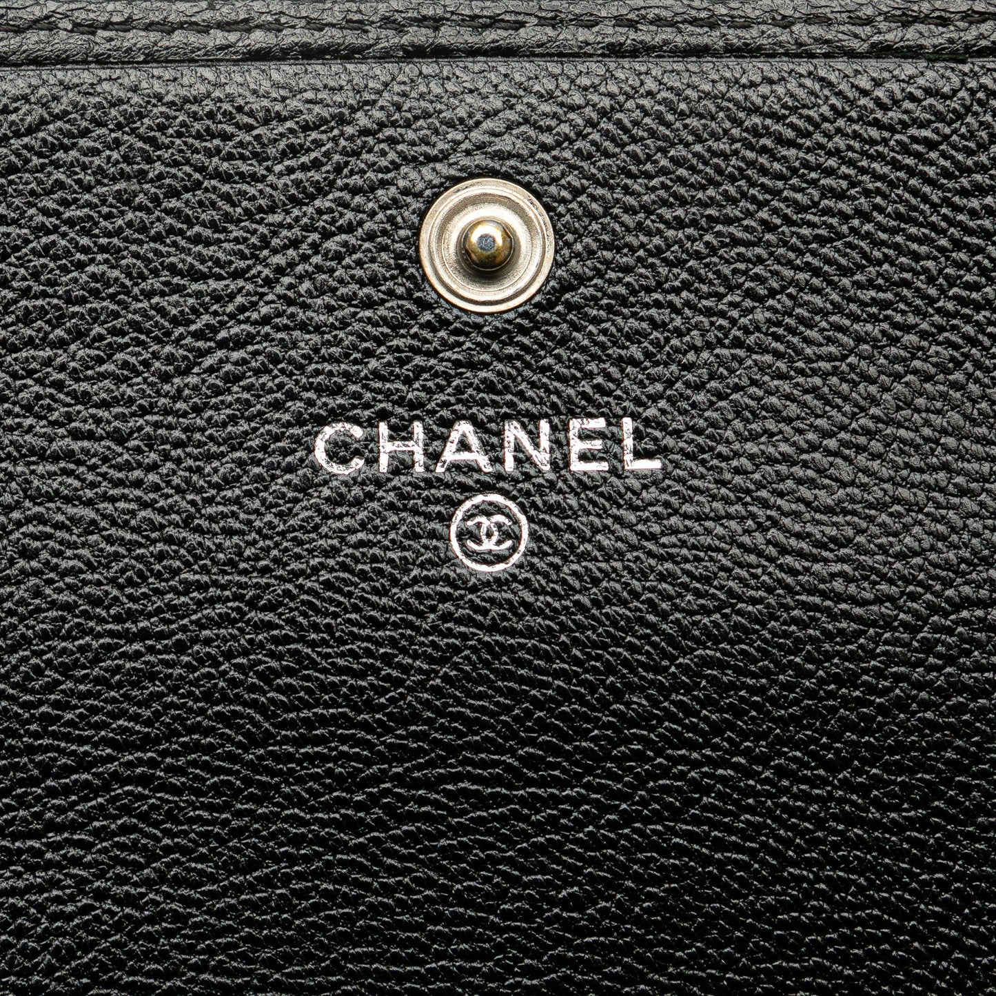Black Chanel Calfskin CC Compact Wallet