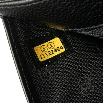 Black Chanel Calfskin CC Compact Wallet