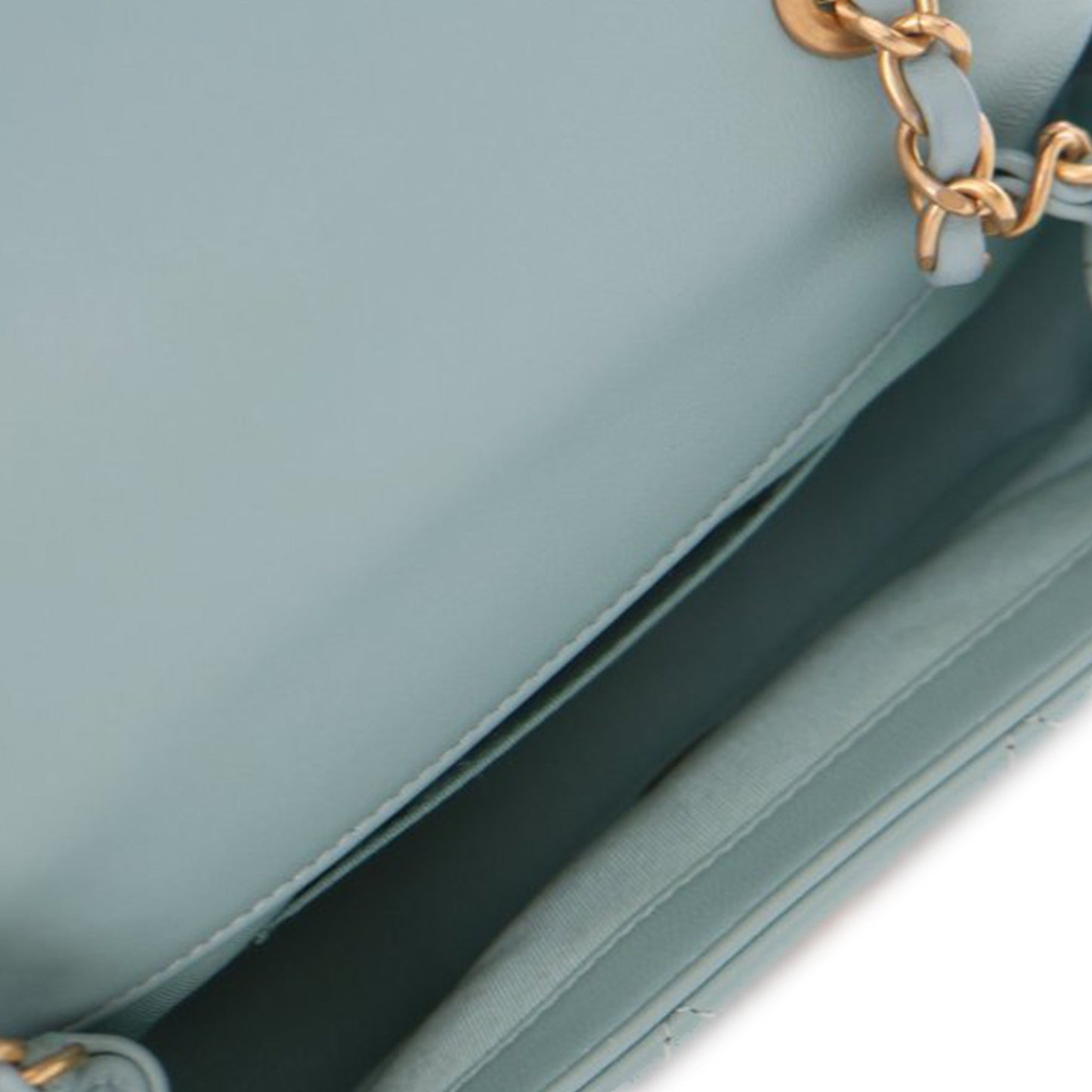 Blue Chanel Mini Lambskin In The Loop Flap Satchel