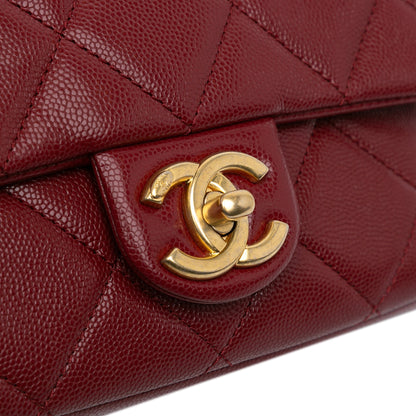 Chanel Sac Small Quilted Caviar Twist Your Buttons Flap