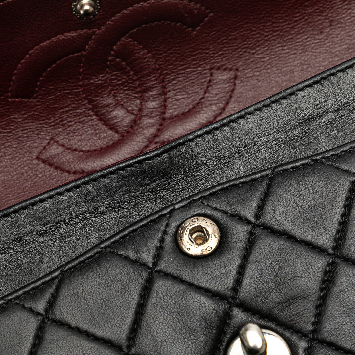 Black Chanel Small Classic Lambskin Double Flap Shoulder Bag