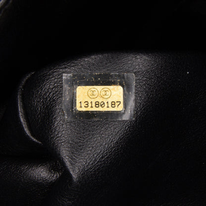 Black Chanel Jumbo Classic Caviar Single Flap Shoulder Bag