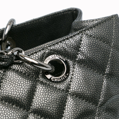 Chanel Sac Metallic Caviar Grand Shopping Tote