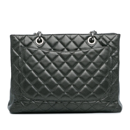 Chanel Sac Metallic Caviar Grand Shopping Tote