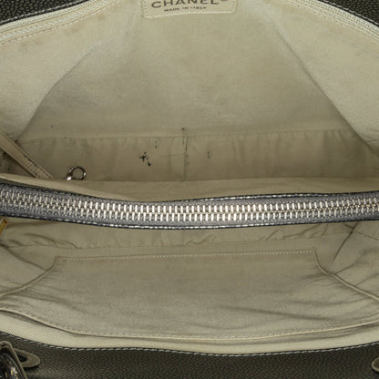 Chanel Sac Metallic Caviar Grand Shopping Tote