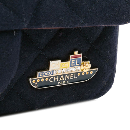 Chanel Sac Mini Rectangular Classic Jersey Sailor Single Flap