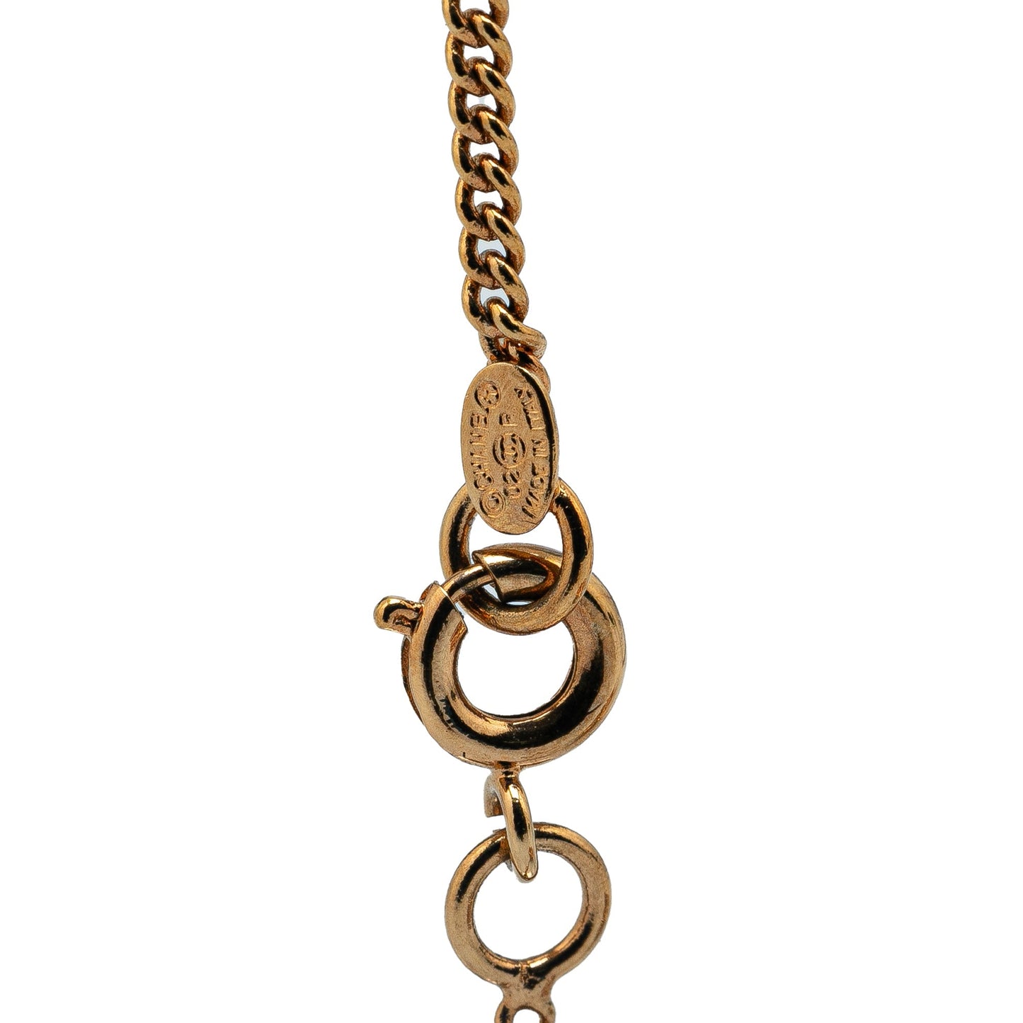 Gold Chanel Gold Plated Coco Mark No. 5 Bracelet