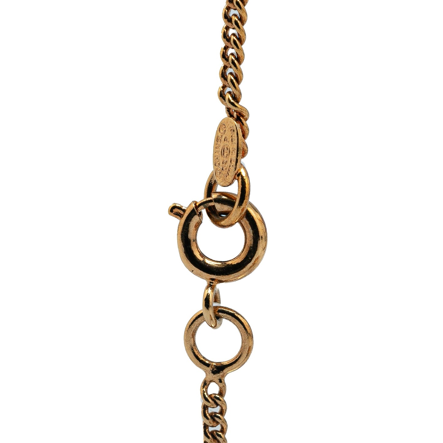 Gold Chanel Gold Plated Coco Mark No. 5 Bracelet