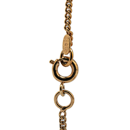 Gold Chanel Gold Plated Coco Mark No. 5 Bracelet
