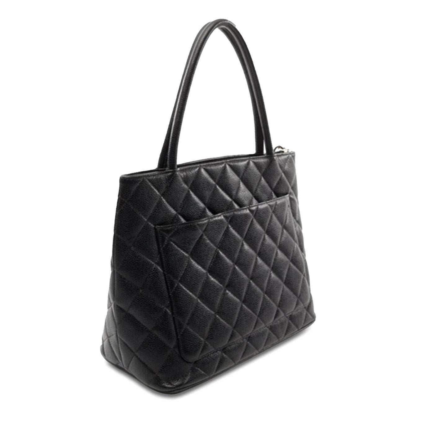 Black Chanel Caviar Medallion Tote