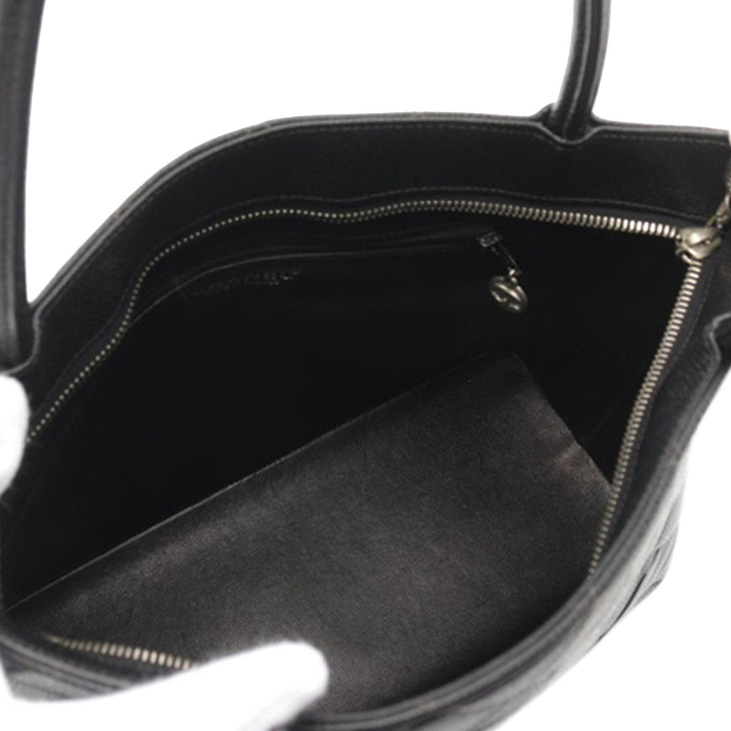 Black Chanel Caviar Medallion Tote