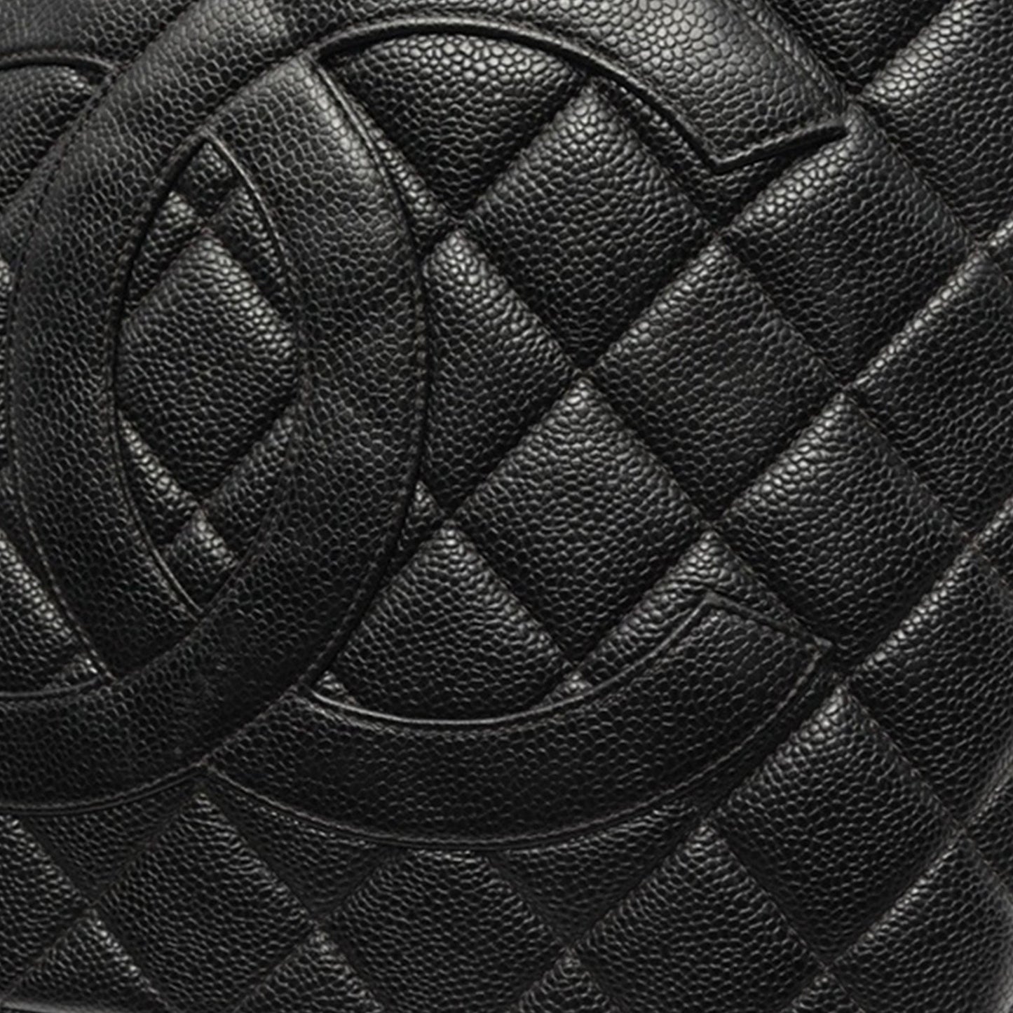 Black Chanel Caviar Medallion Tote