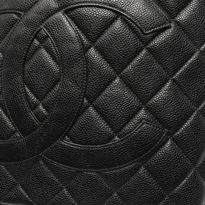 Black Chanel Caviar Medallion Tote