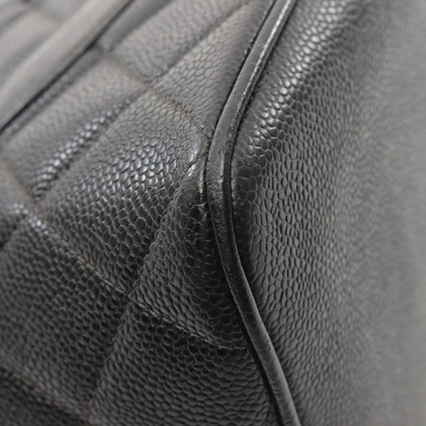 Black Chanel Caviar Medallion Tote