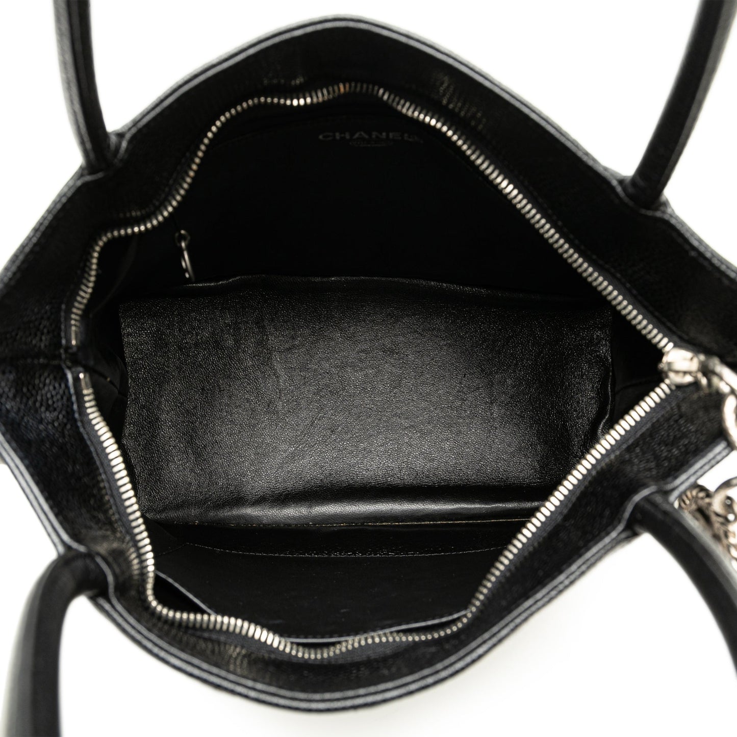 Black Chanel Caviar Medallion Tote