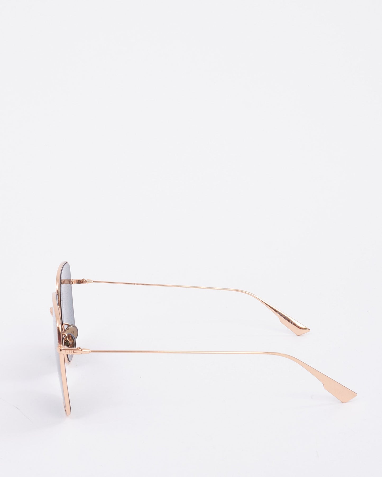 Dior Gold Metal with Green Lens DDBO7 Square Sunglasses