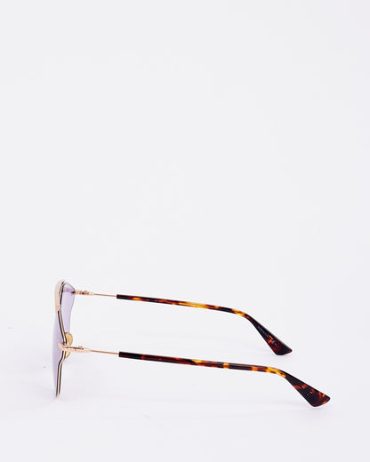 Dior Gold & Tortoise Metal SoReal Sunglasses