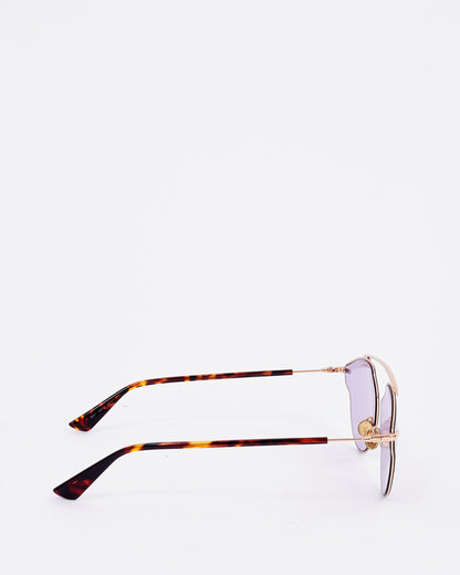Dior Gold & Tortoise Metal SoReal Sunglasses