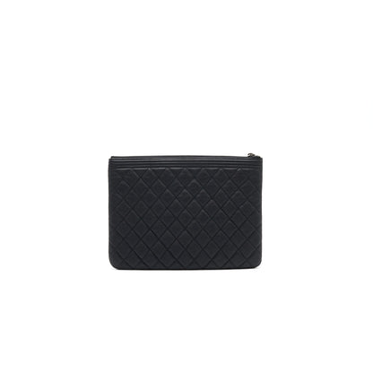 Chanel Boy Pouch Cavier Black