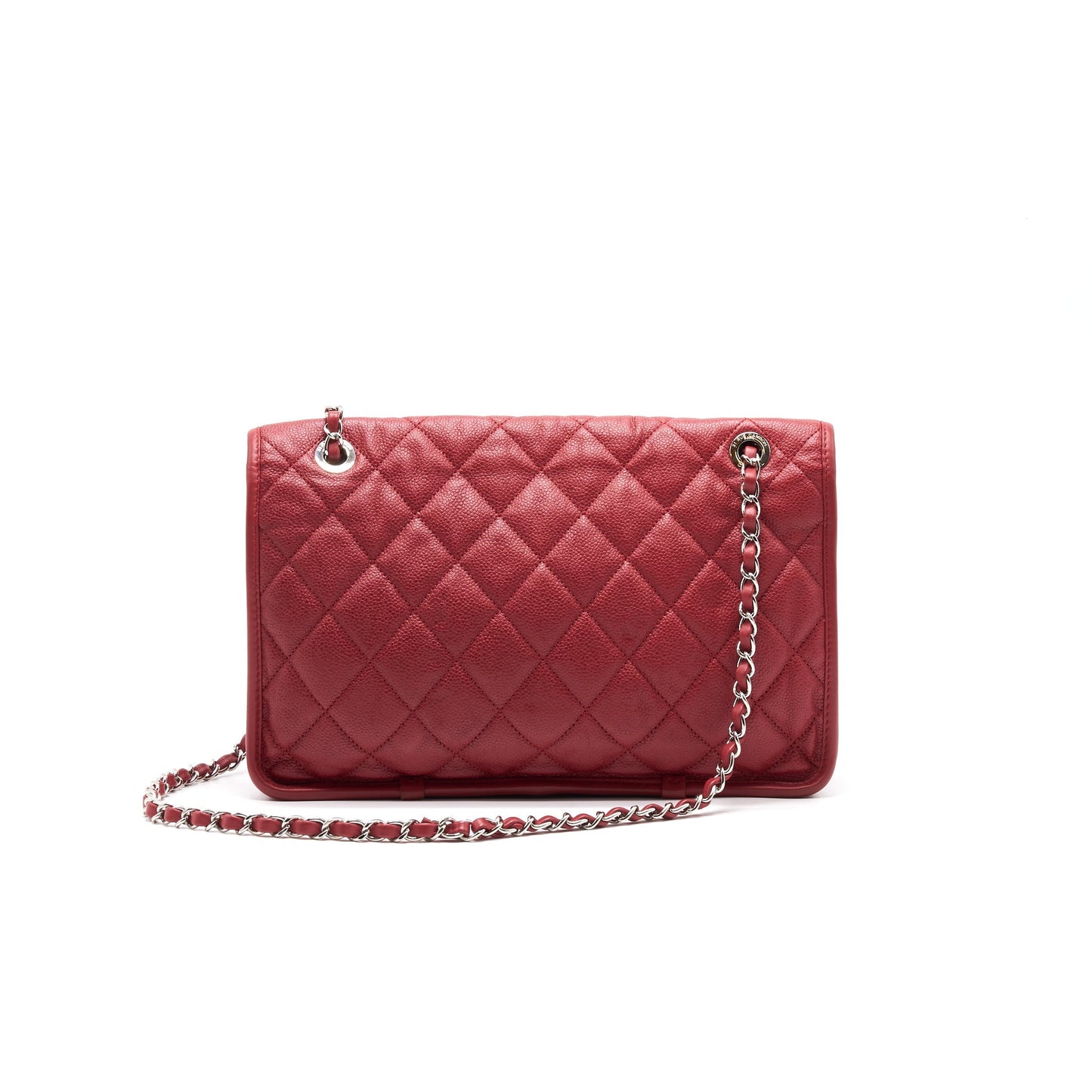 Chanel Cavier Flap Bag Red SHW
