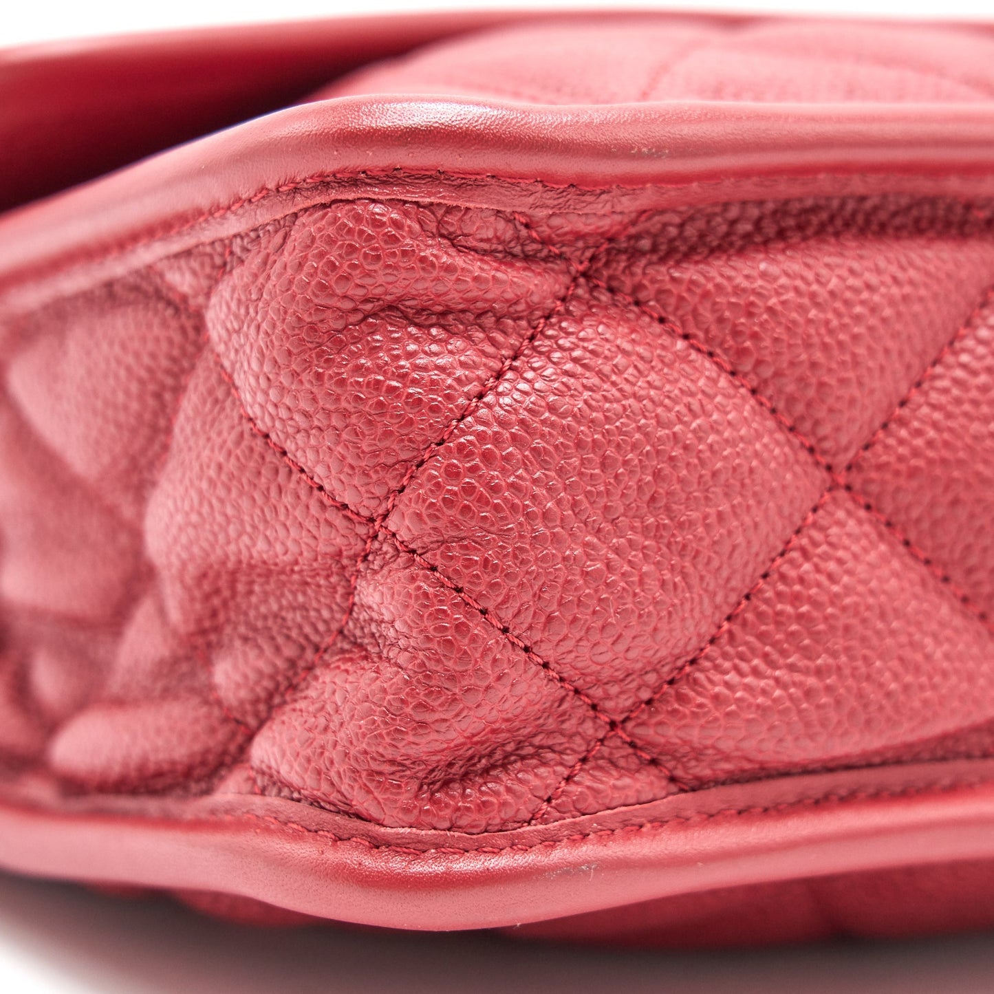 Chanel Cavier Flap Bag Red SHW