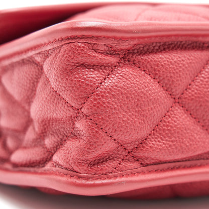 Chanel Cavier Flap Bag Red SHW