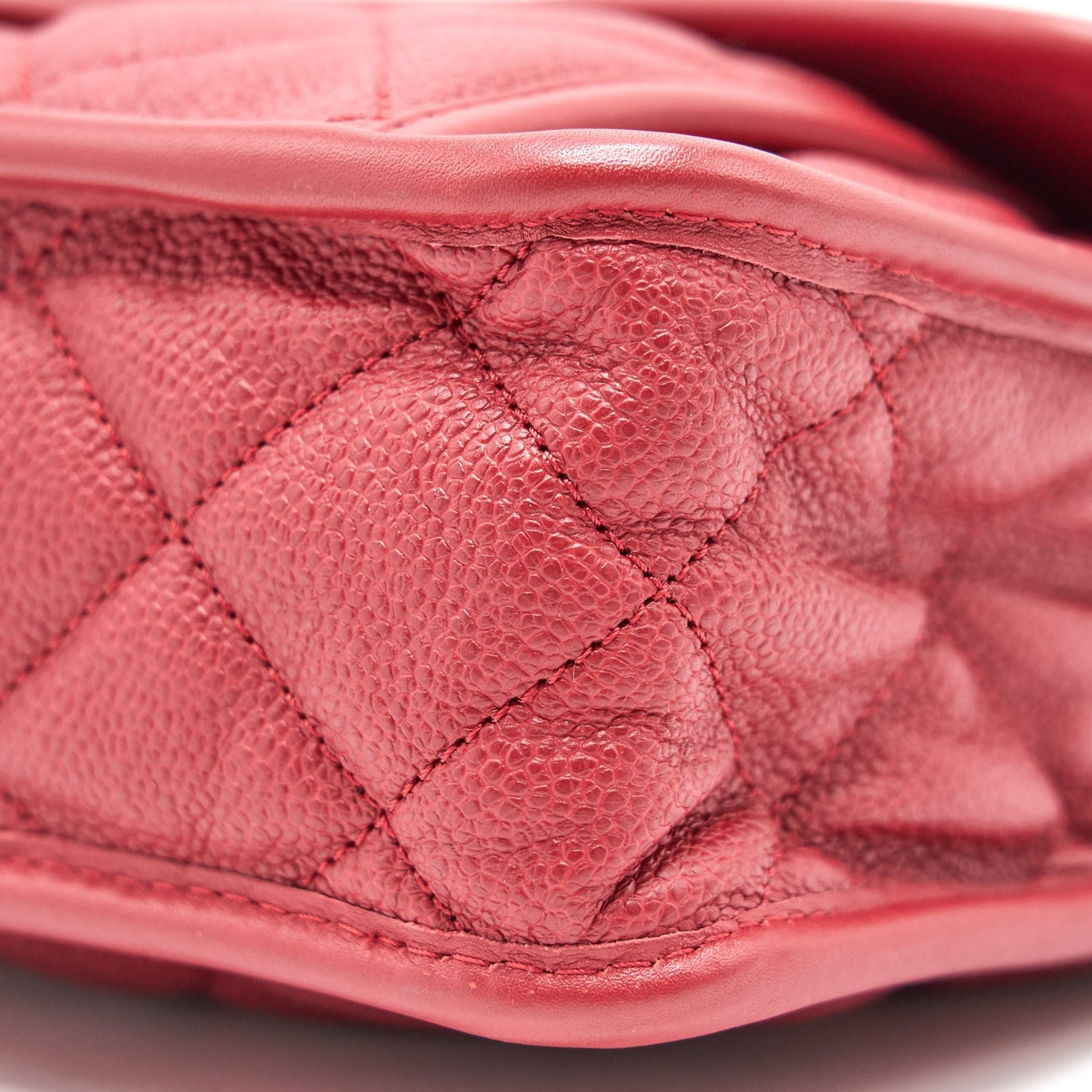 Chanel Cavier Flap Bag Red SHW