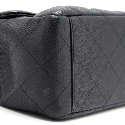 Chanel Cavier Classic Maxi Single Flap bag Black SHW