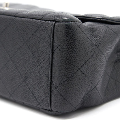 Chanel Cavier Classic Maxi Single Flap bag Black SHW