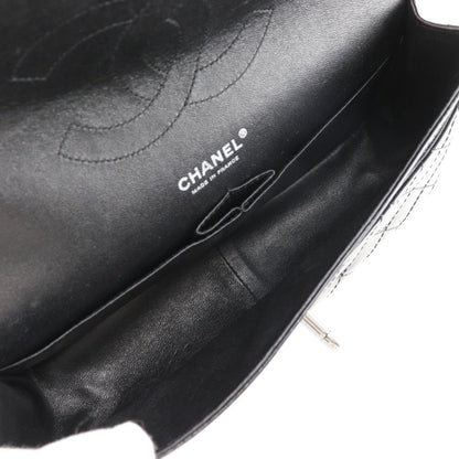 Chanel CC Quilted Patent Leather Double Flap Bag Enamel Shoulder Bag in New Condition