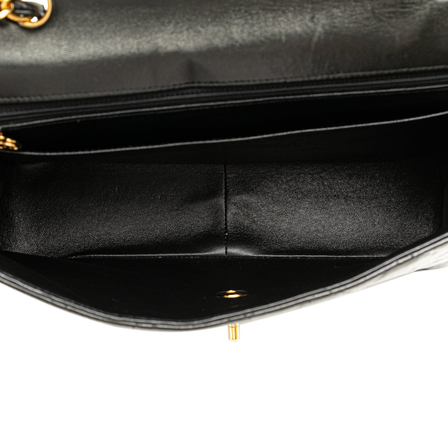 Black Chanel Jumbo Classic Lambskin Single Flap Shoulder Bag