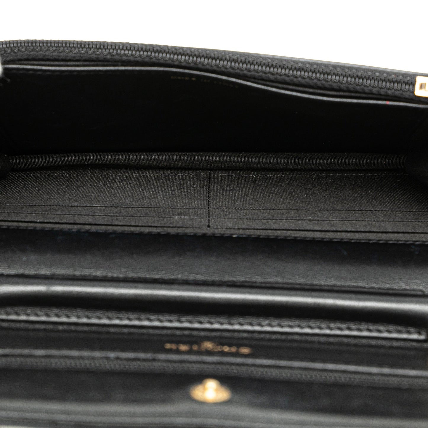 Black Chanel Quilted Studded Lambskin 18K Lucky Charms Wallet On Chain Crossbody Bag