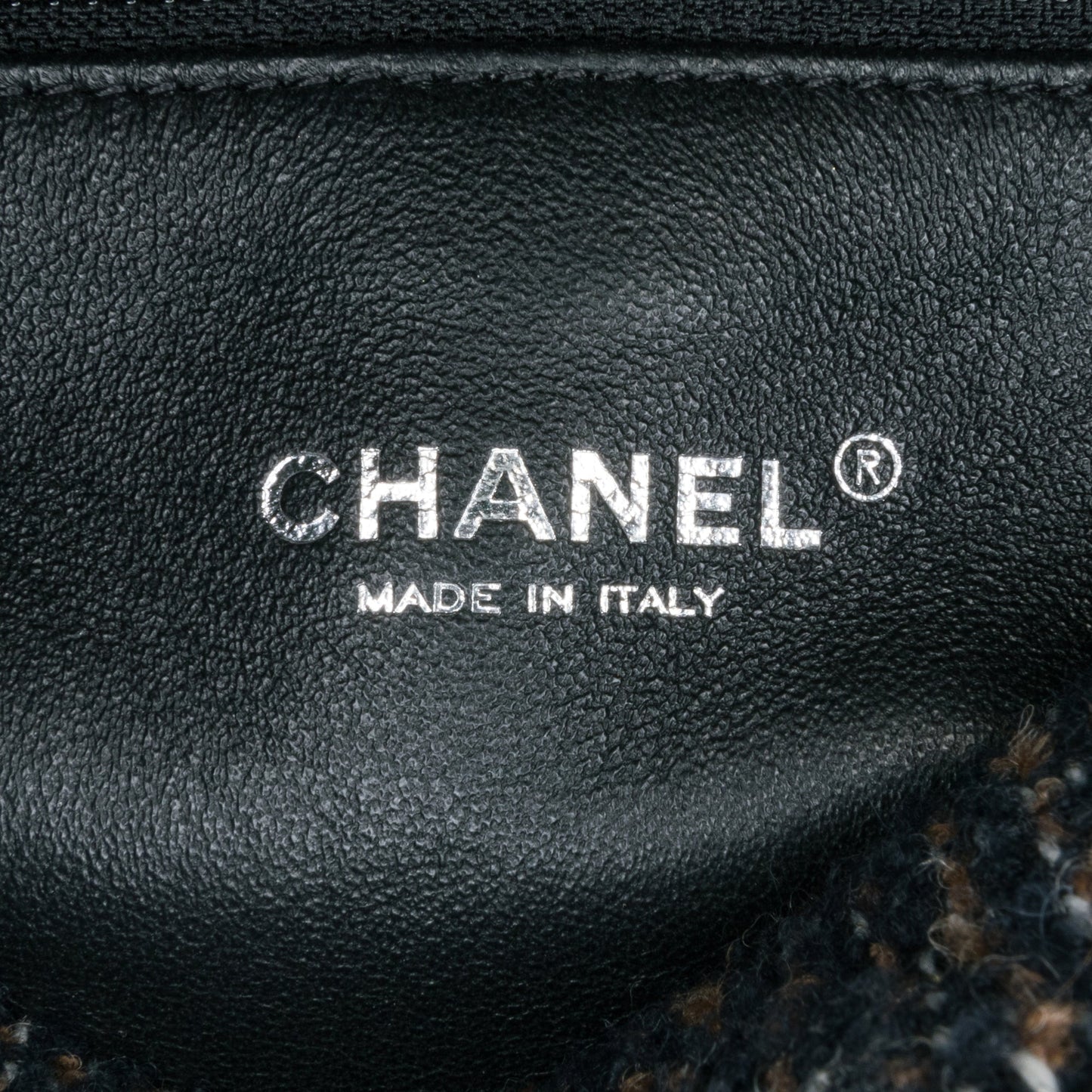 Blue Chanel Small Jersey Tweed Flap Shoulder Bag