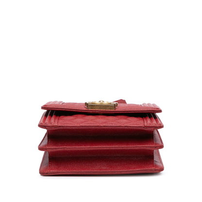 Chanel Sac Quilted Caviar North South Boy Flap