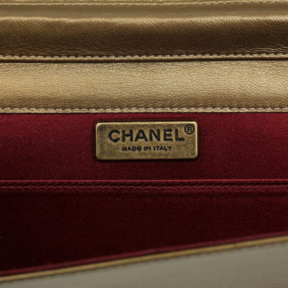 Chanel Byzance Bronze Leather Jeweled Evening Bag