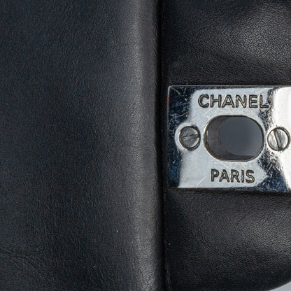 Black Chanel Mini Square Classic Patent Single Flap Crossbody Bag