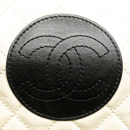 Black Chanel Medium Multicolor Lambskin Crest Boy Flap Crossbody Bag