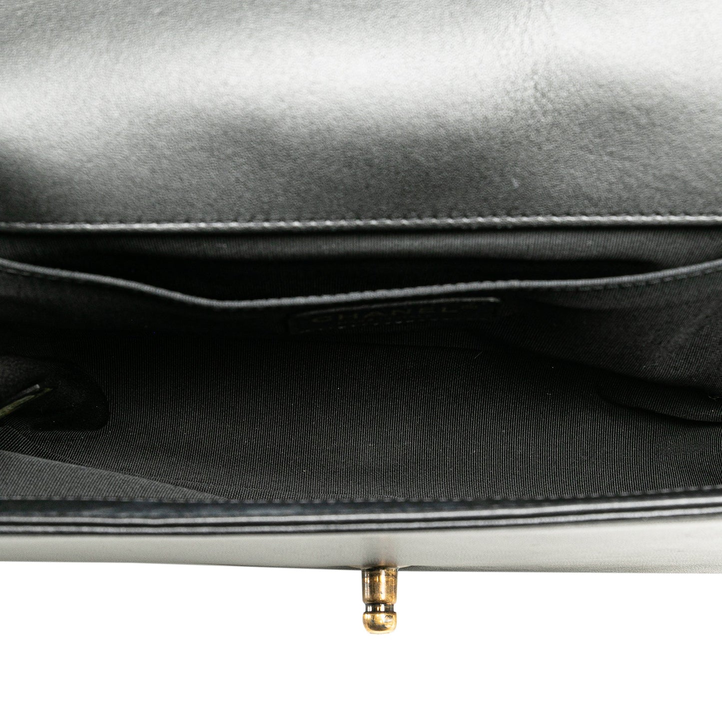 Black Chanel Medium Multicolor Lambskin Crest Boy Flap Crossbody Bag