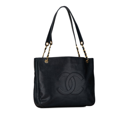 Black Chanel Caviar CC Tote