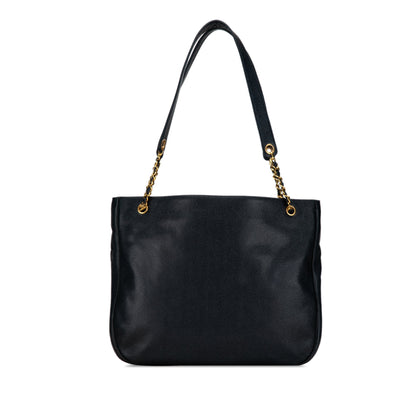 Black Chanel Caviar CC Tote