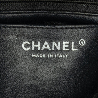 Black Chanel Mini Square Classic Patent Single Flap Crossbody Bag