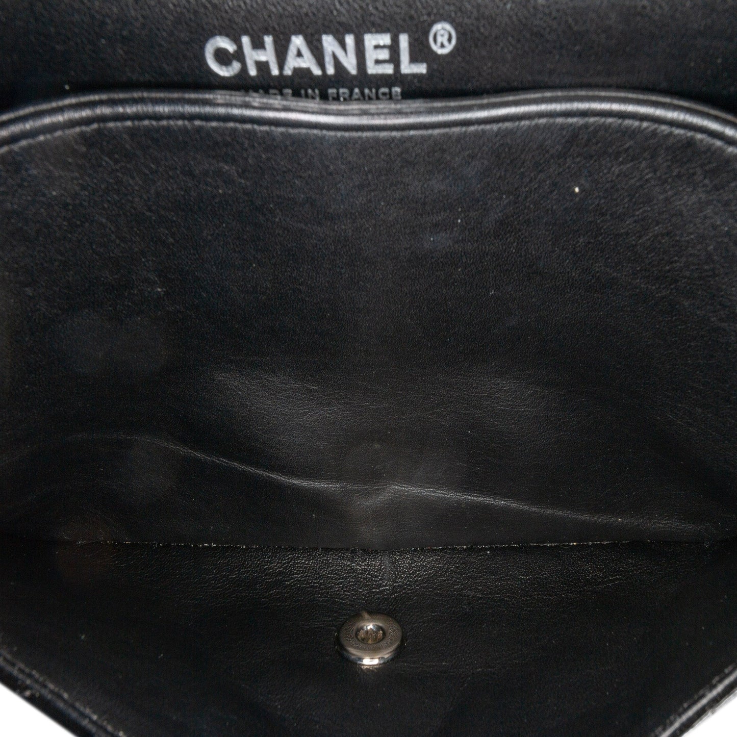 Black Chanel Medium Classic Patent Double Flap Shoulder Bag