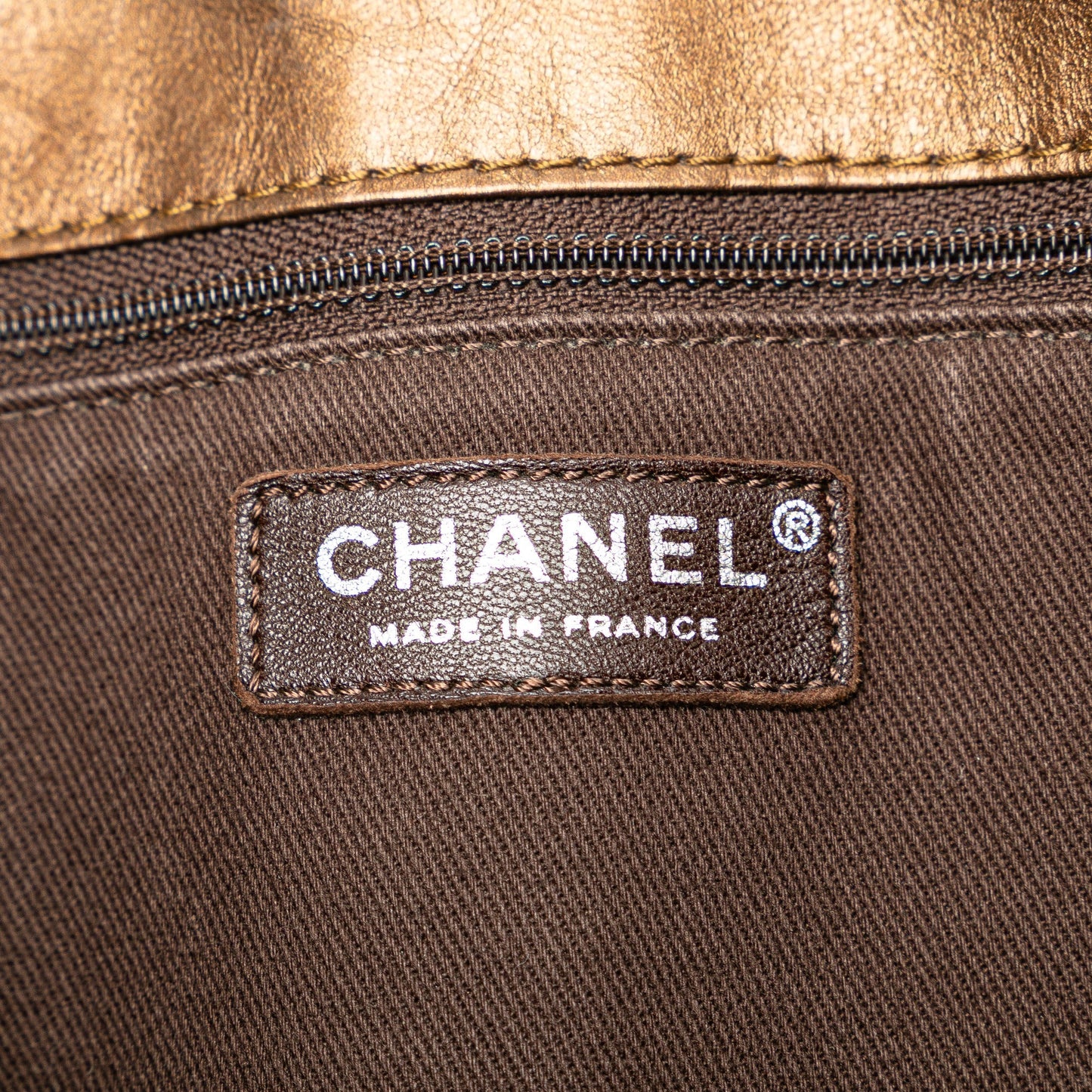 Brown Chanel Distressed Calfskin Shopping In Moscow Tote