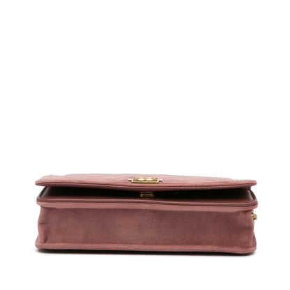 Chanel Sac Velvet Boy Wallet On Chain