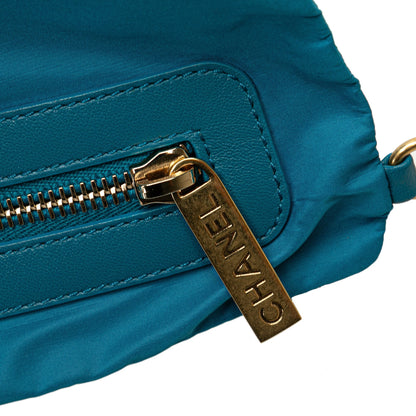 Blue Chanel Maxi Tweed Chesterfield Single Flap Crossbody Bag