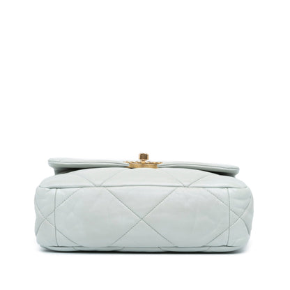 Gray Chanel Medium Lambskin 19 Flap Satchel