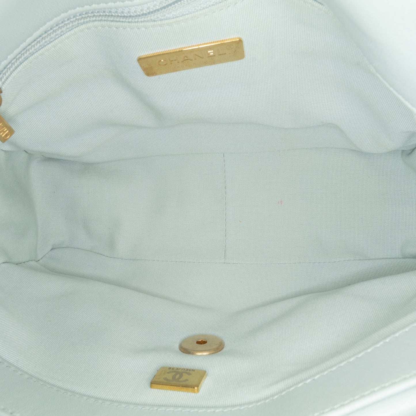 Gray Chanel Medium Lambskin 19 Flap Satchel