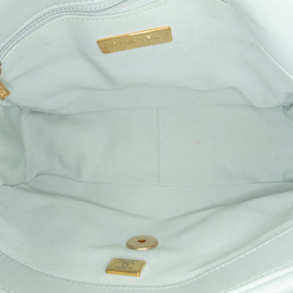 Gray Chanel Medium Lambskin 19 Flap Satchel