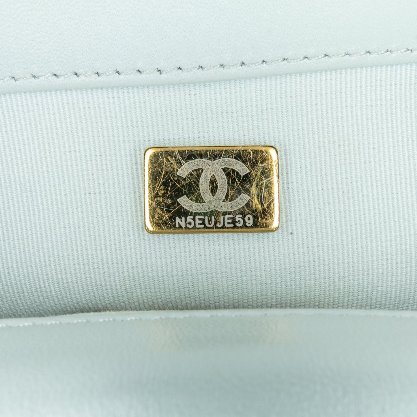 Gray Chanel Medium Lambskin 19 Flap Satchel